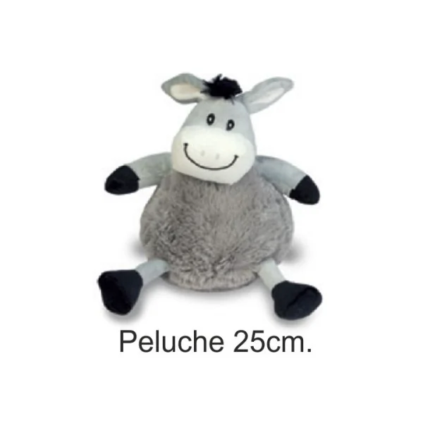 BURRITO PELUCHE GRIS 25cm.