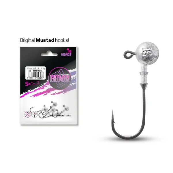Cabeza de jig con collarín Delphin BOMB! / 3pcs