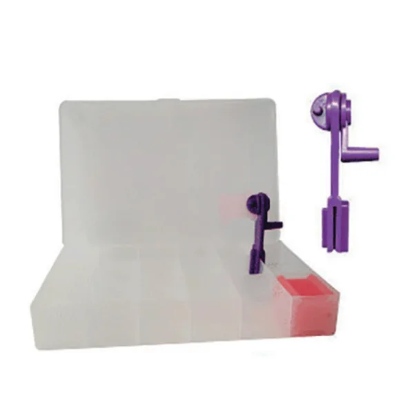 Caja clasificadora de hilos con bobinador