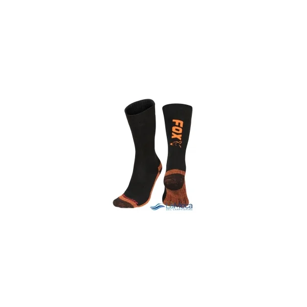 CALCETINES FOX NEGRO Y NARANJA