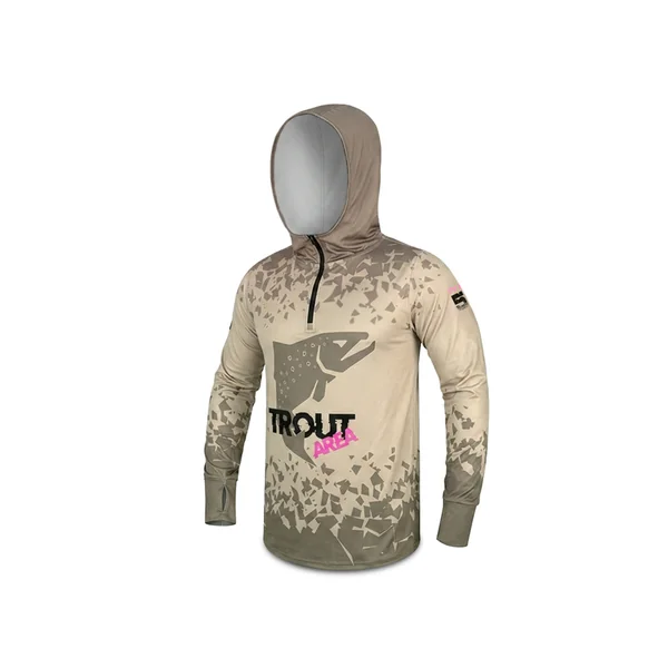 Camiseta con capucha Delphin UV ARMOR 50+ Trout