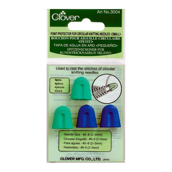 Capuchones Clover de Protección para Agujas Circulares