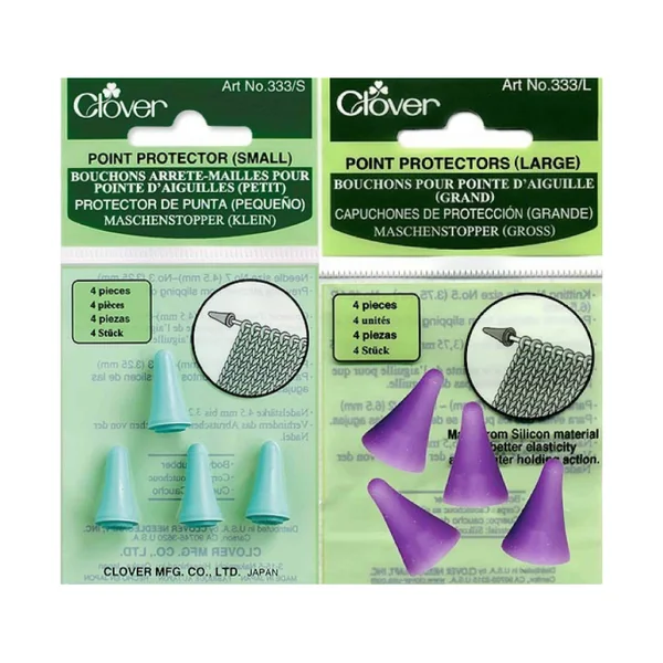 Capuchones Clover de Protección para Agujas de Punto
