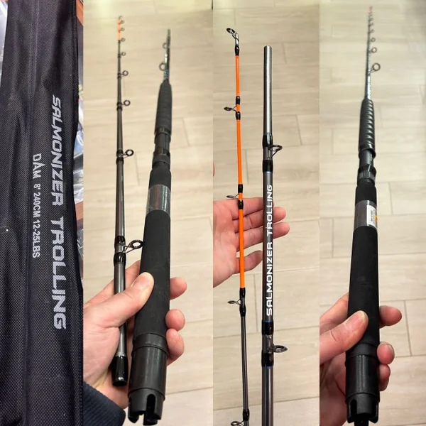 CAÑA DAM SALMONIZER TROLLING 240M , 12-25LB "CURRICAN"