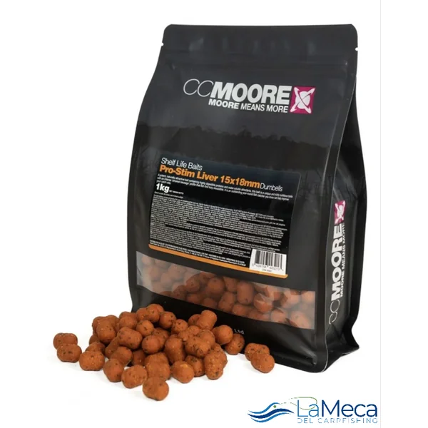 CC MOORE PRO-STIM LIVER DUMBELLS 15x18mm 5kg