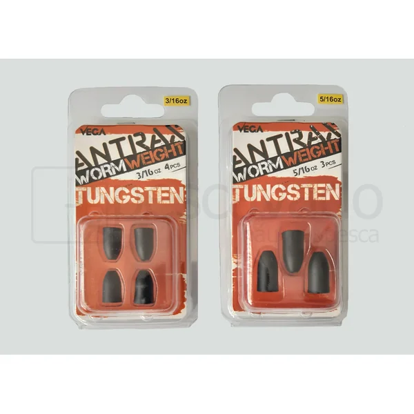 Chumbo Bala Tungsténio Vega Antrax Worm Weight
