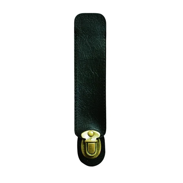Cierre de cuero sintético para bolsos 20 × 4 cm