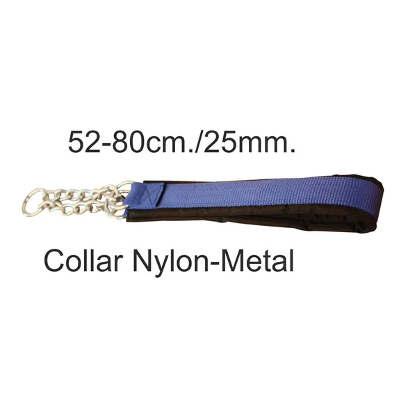 COLLAR NYLON/METAL AZUL ***