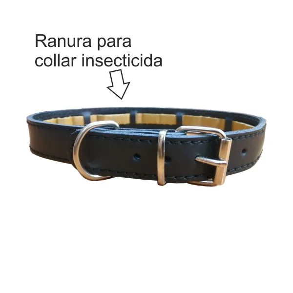 COLLAR PROTECT CUERO MARRON 45x2.5cm