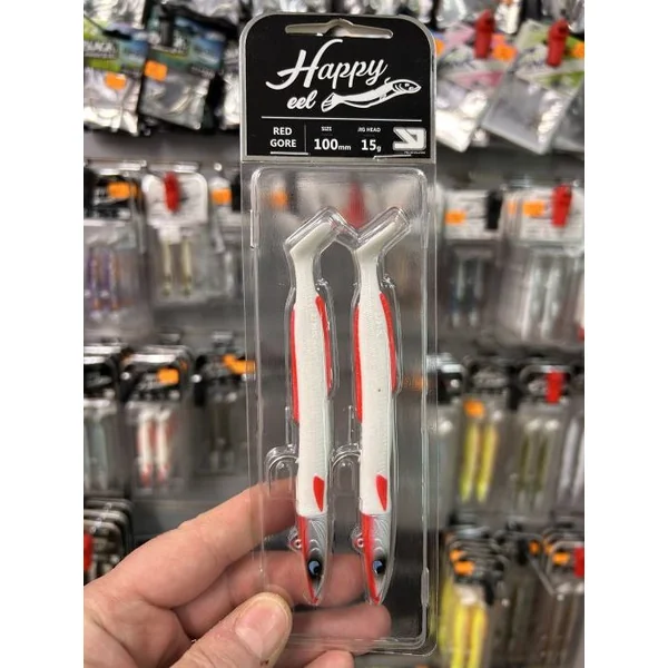 COMBO YKR HAPPY EEL 100mm 15GR RED GORE “SPINNING”