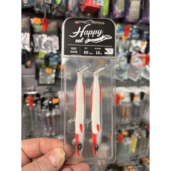 COMBO YKR HAPPY EEL 80mm 10GR RED GORE “SPINNING”