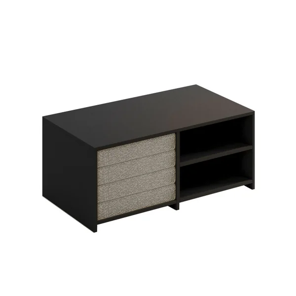 Conjunto de mesa de centro em madeira "Gord" - 90 x 45 x 44,1 cm - Antracite