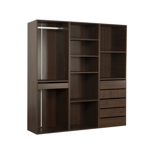 Conjunto de toucador modular "Opera" - 3 unidades - Castanho