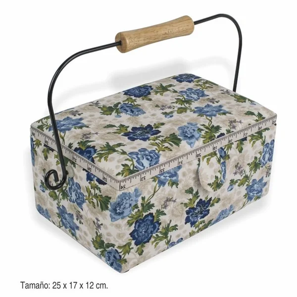 Costurero rígido estampado flores