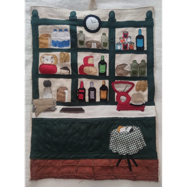 Cuadro textil “La Despensa” de Pili Iglesias