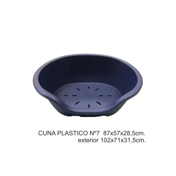 CUNA PLASTICO Nº7 87X57X28,5CM.