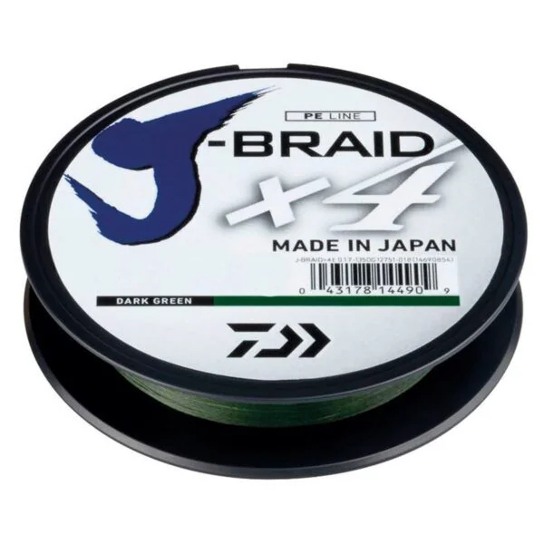 Daiwa J-Braid X4 Dark Green 0.33mm 22.4kg 450m
