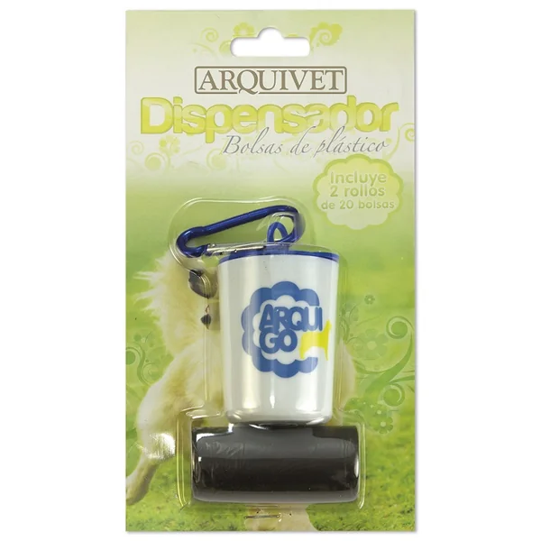 DISPENSADOR DE BOLSAS DE PLASTICO + 2 BOLSAS ***