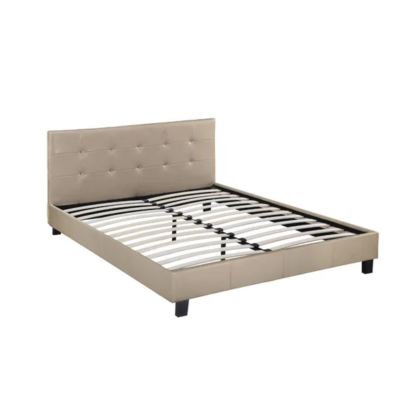 Doppelbett "Julia" - 140 x 190 cm - Taupe