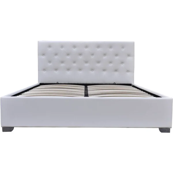 Doppelbett mit Bettkasten "Tino" - 140 x 190 cm - Weiß - Imagen 2