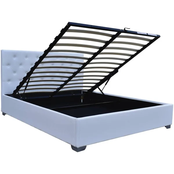 Doppelbett mit Bettkasten "Tino" - 140 x 190 cm - Weiß - Imagen 4