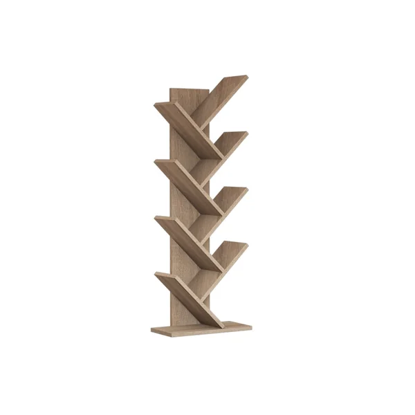 Drewniany regał "Hitit" 46 x 22 x 128,5 cm - Orzech włoski