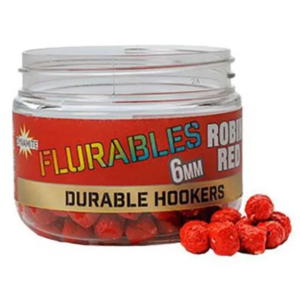 DYNAMITE FLURABLES 6MM ROBIN RED HOOKERS - La Nave del Pescador