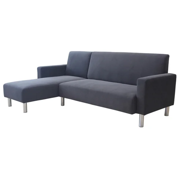 Ecksofa reversibel aus Stoff "Rio" - 4 Personen - Grau