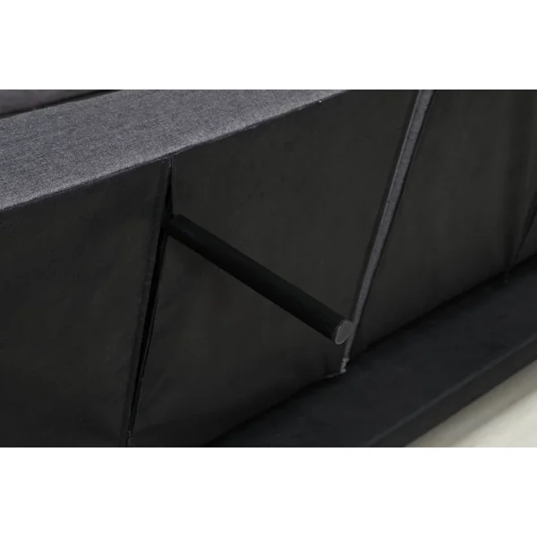 Ecksofa reversibel mit Schlaffunktion "Jules" - 3-Sitzer - Grau - Imagen 7
