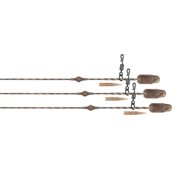 Edges - Camo - Heli-Clip Leaders - 3 unidades