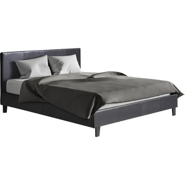Einzelbett "Lina" - 140 x 190 cm - Schwarz