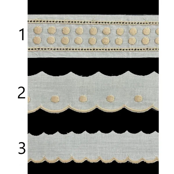 Encaje de batista marrón PC34-8