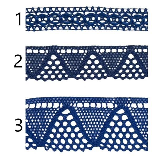 Encaje de hilo azul PC48-7