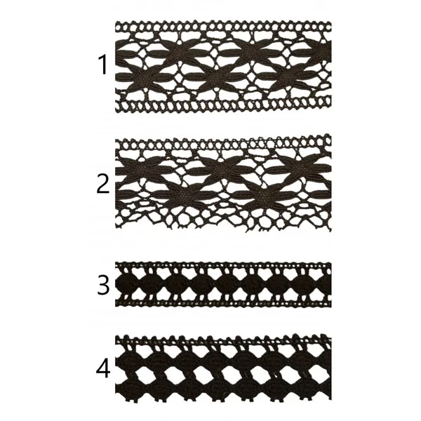 Encaje de hilo marrón PC32-3