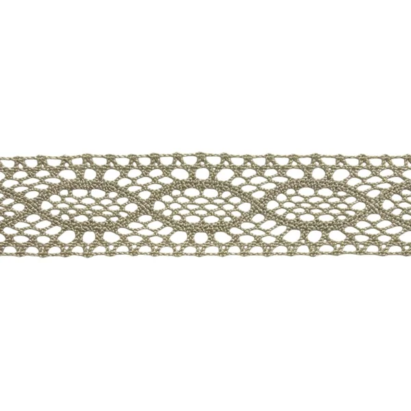 Encaje de hilo marrón PC60-4