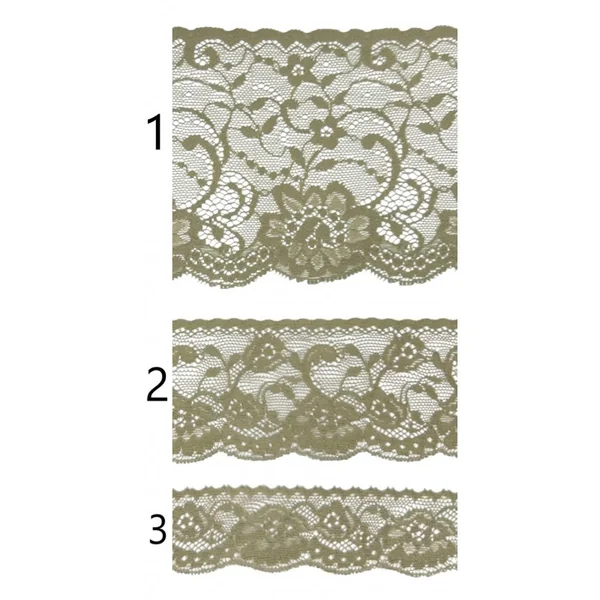 Encaje de nylon marrón PC42-12