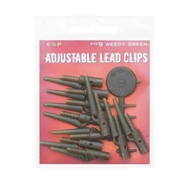 ESP Adjustable Lead Clip Kits Weed Green - Imagen 2