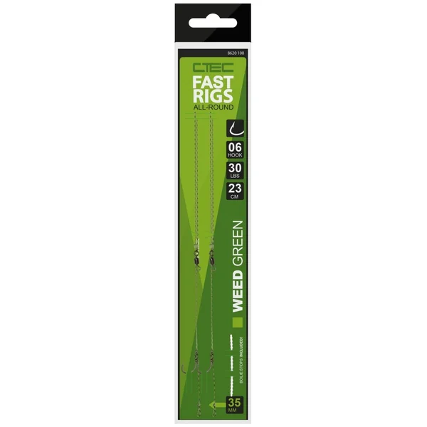 Fast Carp Rigs - Verde Algas - 2 unidades