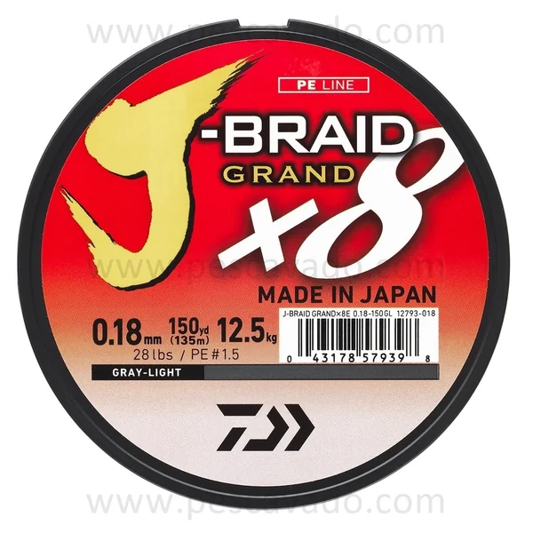 Fio Multifilamento Daiwa J-Braid X8 Grand