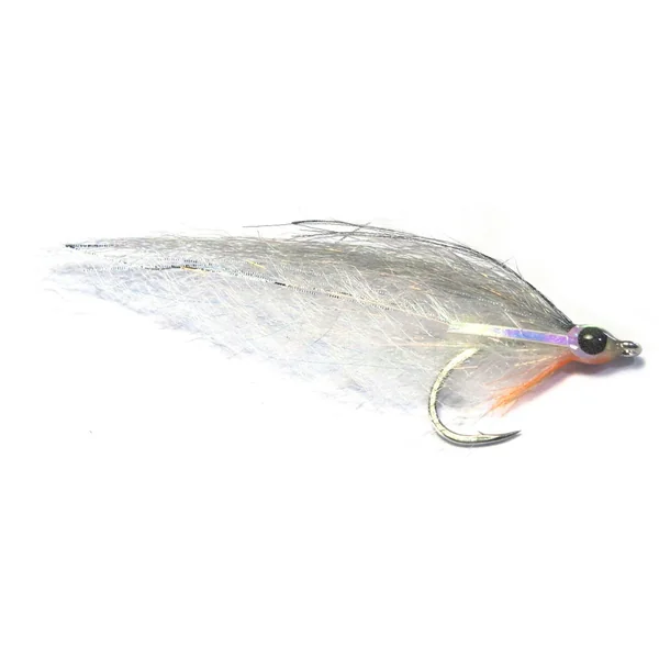 Fishient H2O mosca de agua salada - Deadly Deceiver grey & white