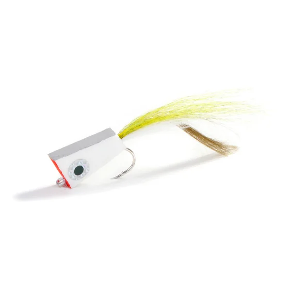 Fishient H2O Streamer - NYAP Not your average popper blanco/oliva