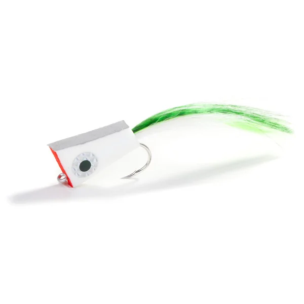 Fishient H2O Streamer - NYAP Not your average popper white/chartreuse