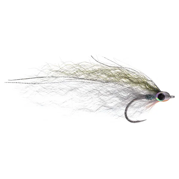 Fishient H2O Streamer - Tigre Engañador gris y pavo real