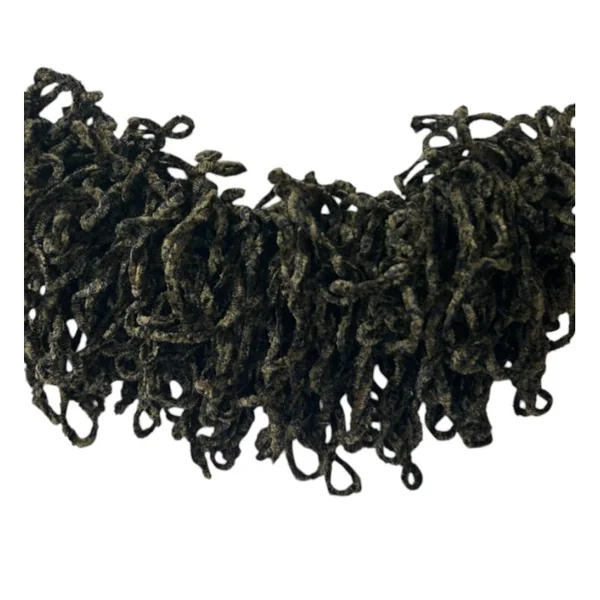 Fleco Voluminoso Rizado Marrón 9-10 cm