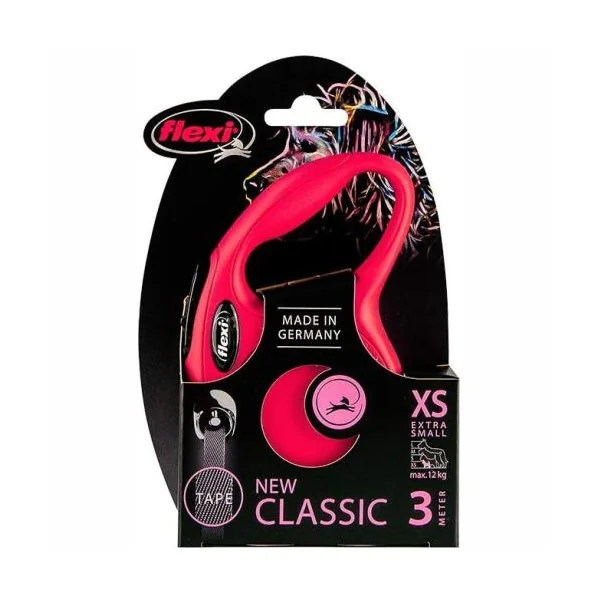 FLEXI NUEVO CLASSIC XS Cinta 3 mts. Rojo
