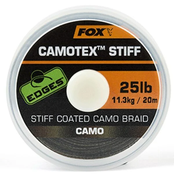 Fox Edges Camotex Stiff Coated Camo Braid 35lb 15,8kg 20m