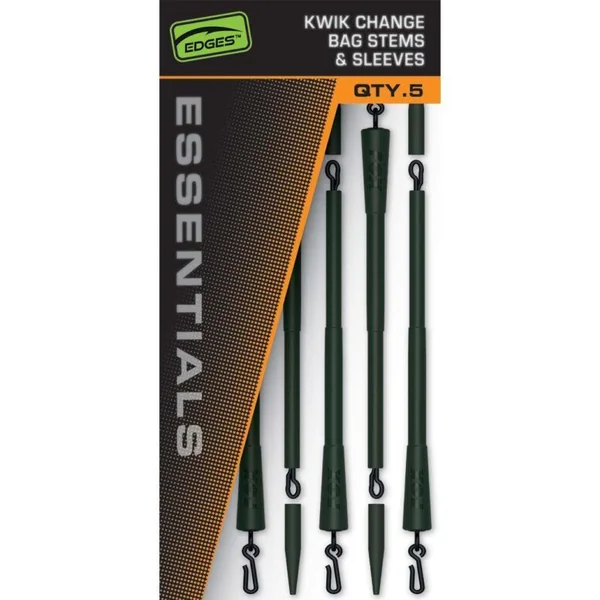 Fox Edges Kwik Change Bag Stems And Sleeve x5