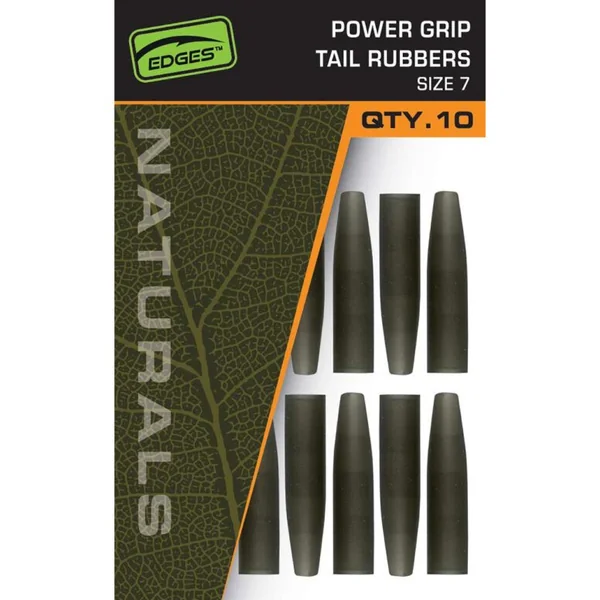 Fox Edges Naturals Power Grip Tail Rubbers Nº7 x10