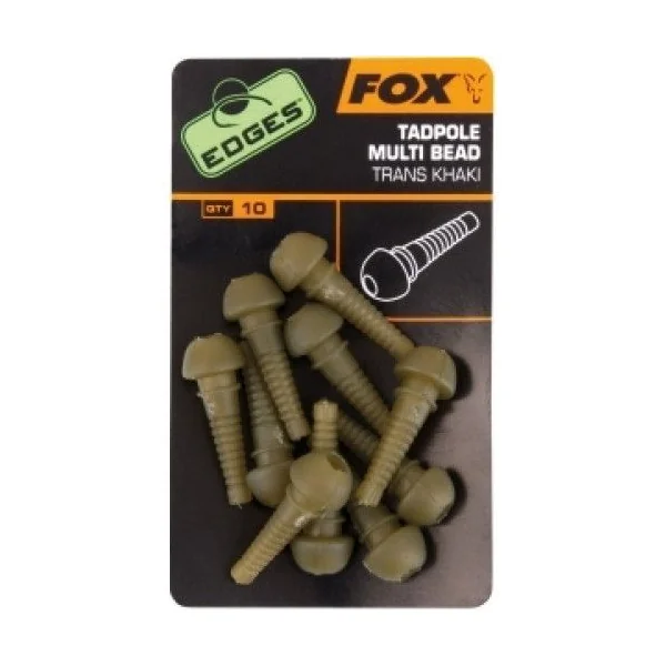 Fox Edges Tadpole Multi Bead Khaki x10