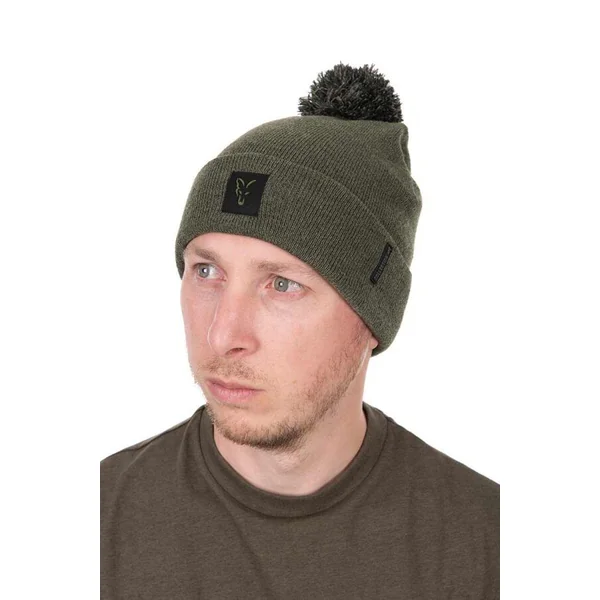 Fox Gorro Bobble Verde-Negro